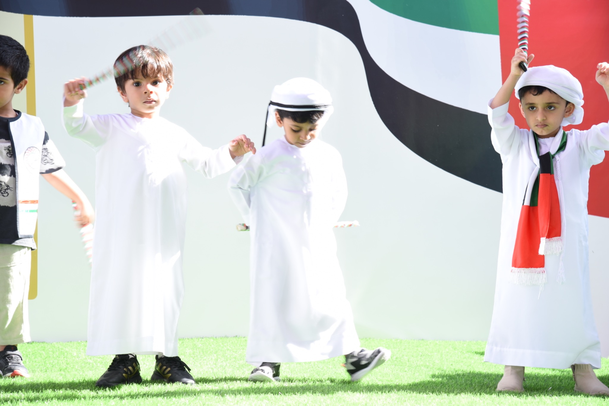 Children taking part in a cultural celebration at Headstart Nursery